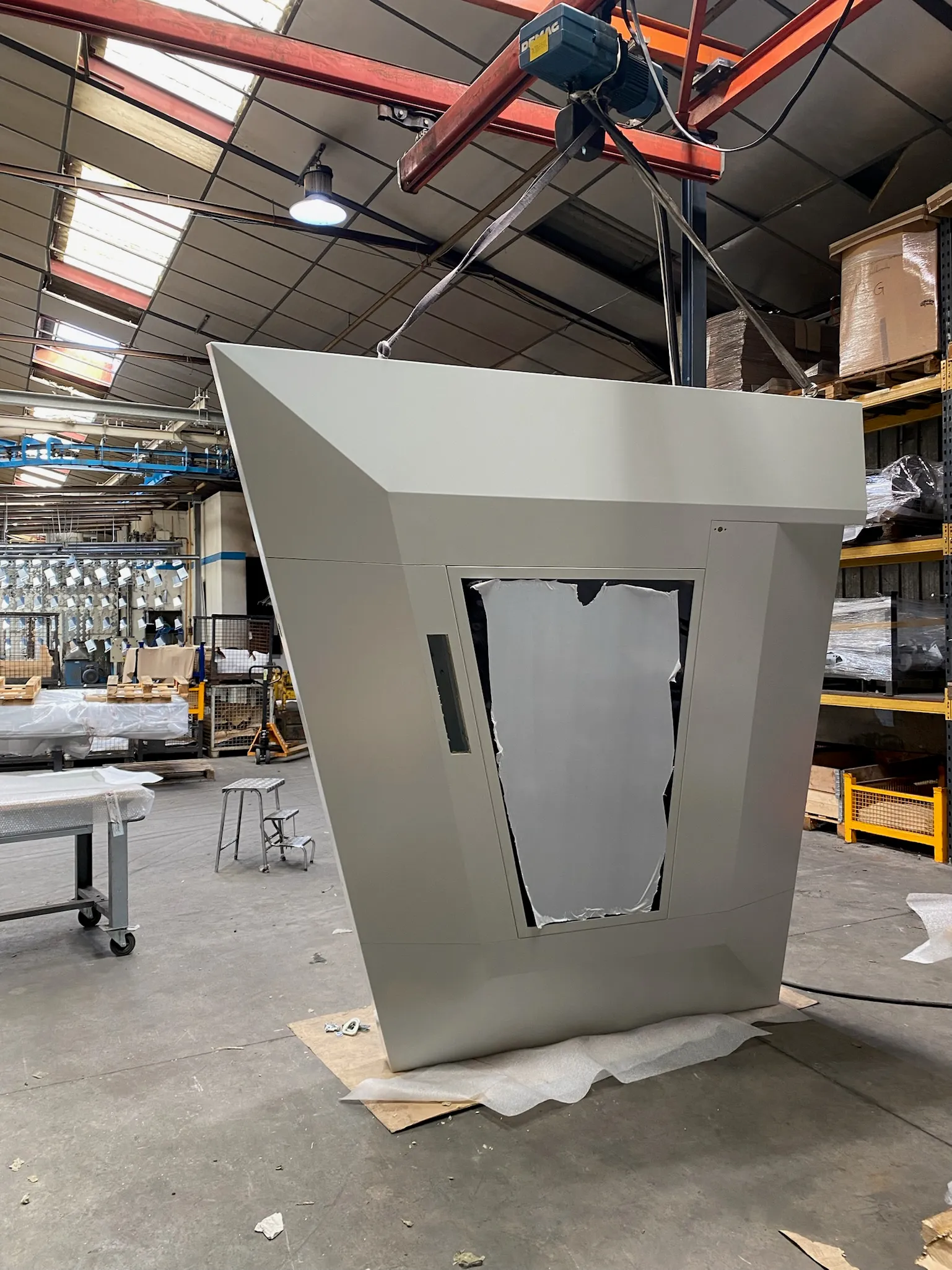 Painted and assembled sheet-metal part