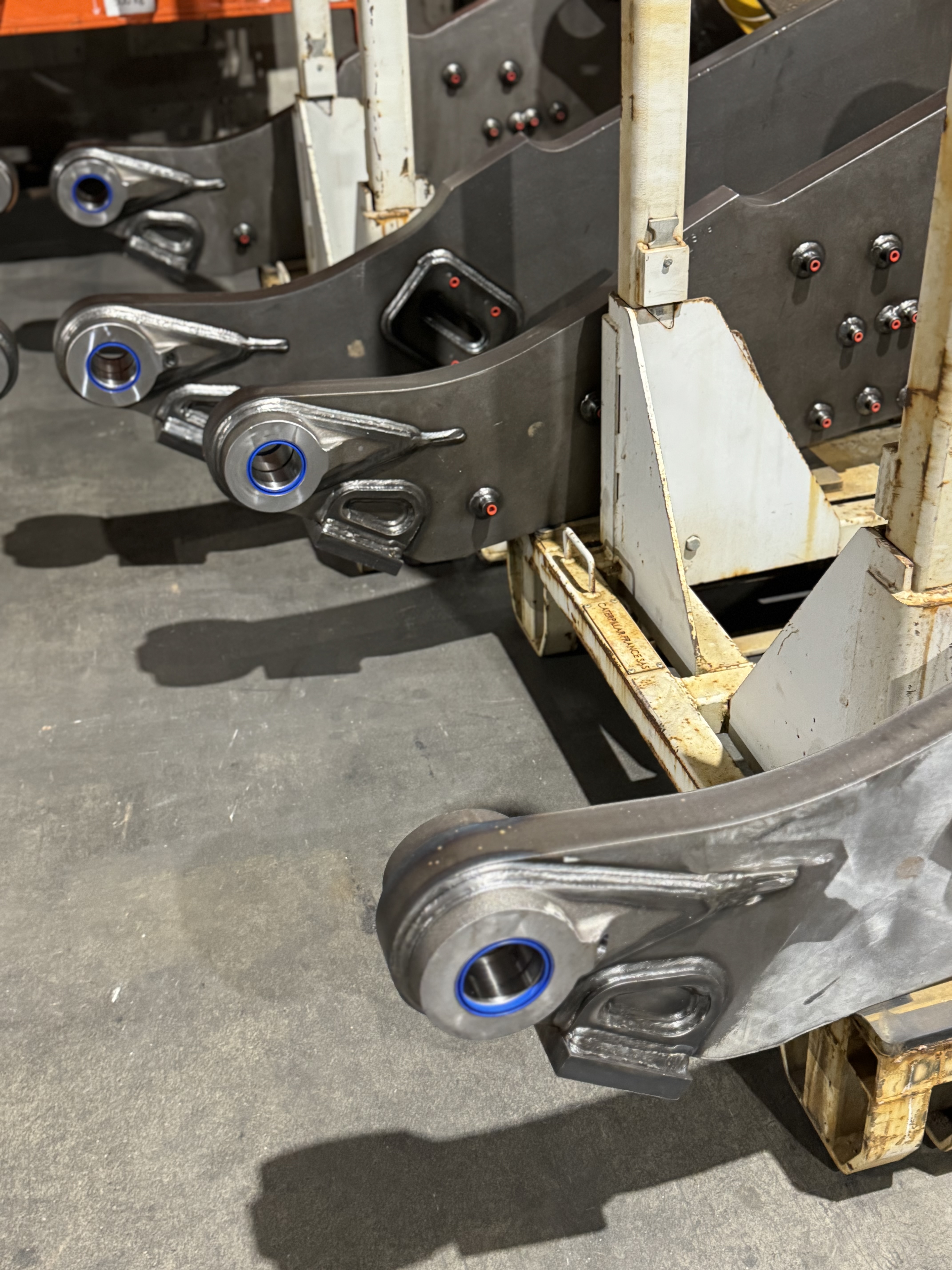Machining after welding on heavy welded equipment