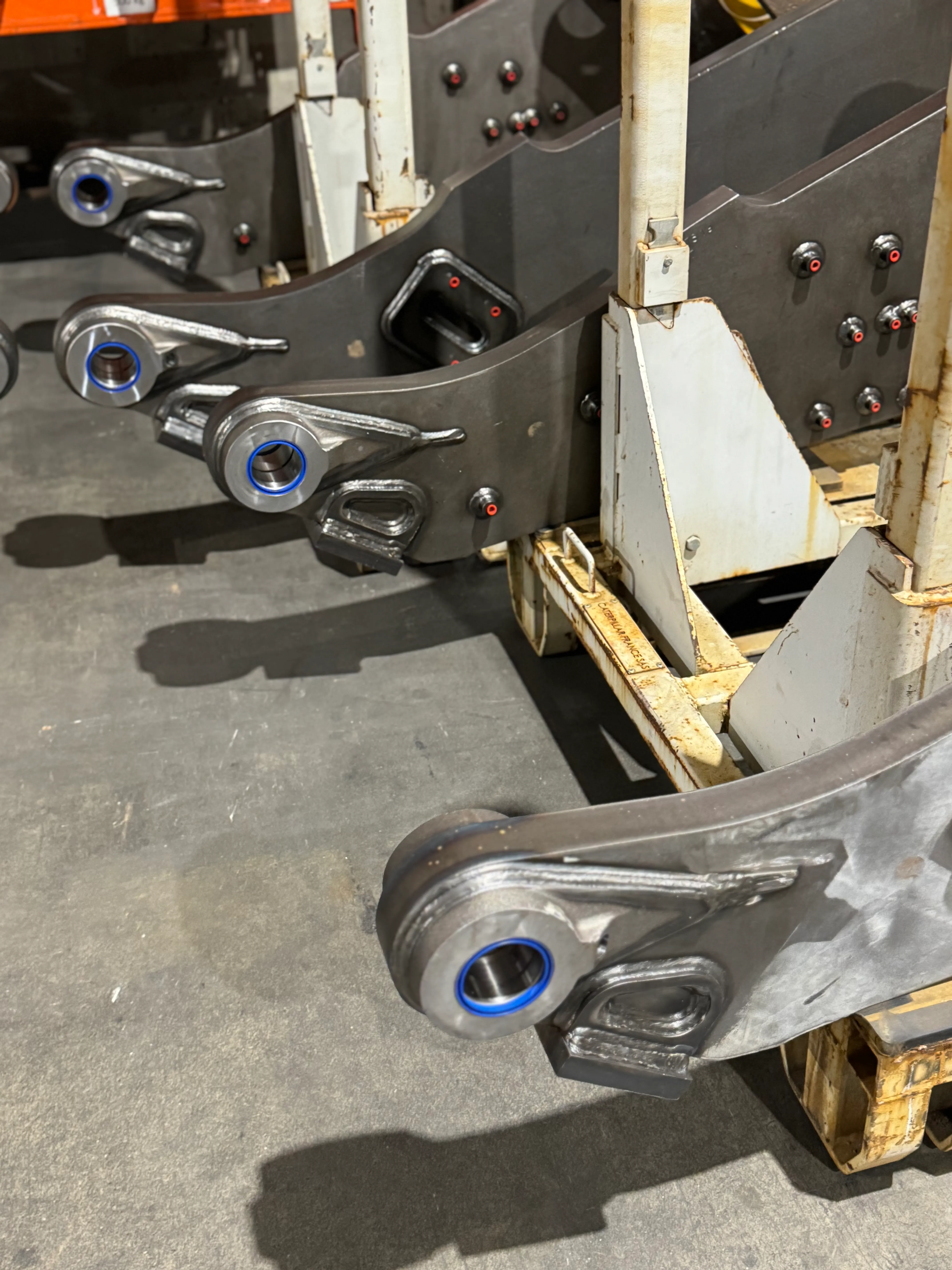 Machining after welding on heavy welded equipment