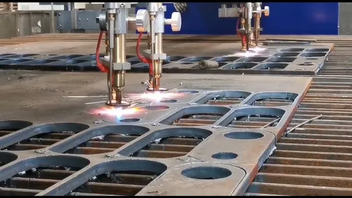 Plasma cutting operation